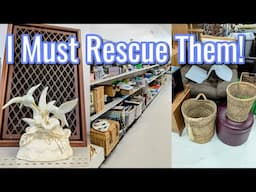 😍 I MUST RESCUE THOSE FROM GOODWILL! | THRIFTING & MY UNIQUE GIFT FINDS! 2024