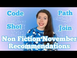 Non Fiction November 2024 Book Recommendations 📚 Prompts: Code, Path, Shot & Join