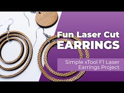 Create 3 Stunning Pairs of Earrings in 1 Cut with the Xtool F1 | Full Earrings Tutorial