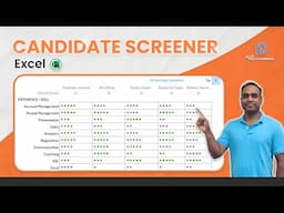 How to select top candidates for a job using Microsoft Excel? Solution for Recruiters!