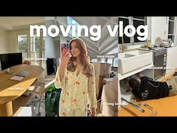 MOVING VLOG 2 📦 more unpacking, setting up my office & construction updates