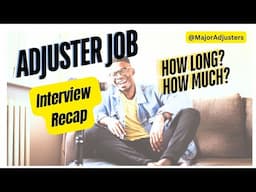 Claims Job Landed!!! Adjuster Job Recap