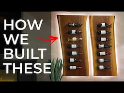 Building Custom Live Edge Wine Racks with LEDs