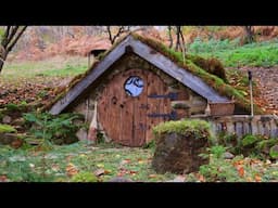 Construction of Fairy Dugout. Bushcraft Shelter. Start to Finish