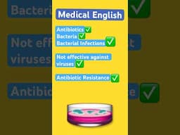 Medical English: Antibiotics #medicalenglish #learnenglish