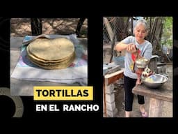 Hice tortillas de nixtamal en el rancho