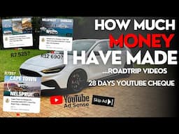 How Much I’ve Made from My Road Trip Videos + 28-Day YouTube Paycheck