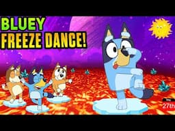 Bluey Freeze Dance - Floor is Lava - Danny Go! - Bluey Floor Is Lava - Brain Breaks For Kids