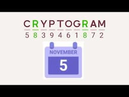 Cryptogram Daily Challenge November 5 2024 - 'Welcome to Monaco' Answers