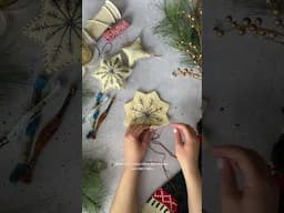 DIY Easy Stuffed Felt Snowflake Ornament Craft for the holidays/Christmas