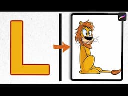 L is for Lion: Let's Draw The Alphabet as Animals Ep.12