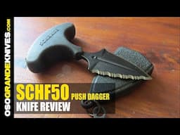 Schrade T Handle Push Knife SCHF50 Neck Knife Review OsoGrandeKnives