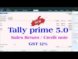 sales return entry in tally prime | sales return in tally prime | tally prime | sales return entry