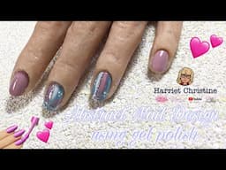 Gel Polish Abstract Nail Art Design using Halo Gel Polish and Handolly