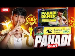 100 BOOYAH! STREAK CHALLENGE | PAHADIGAMER LIVE