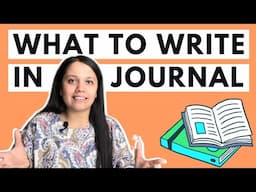 What to write in a journal | How to journal | Journaling for beginners | Hindi + English