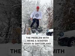 ☃️Scooter Rider Problems ❄️🛴 Aljoscha Jung #shorts #shortvideo #viral #tricks #winter #snow