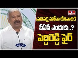 ప్రతిపక్ష హోదా లేనివారికి పీఏసీ ఎందుకు..?పెద్దిరెడ్డి ఫైర్ | Peddireddy Comments On PAC | hmtv