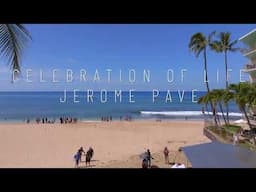 Aerial Tribute to Makaha Surfer Jerome Pave | Celebration of Life at Makaha Beach