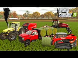 STARTING A HAY FARM IN FARMING SIMULATOR 25!