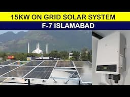 15KW Solar system installation in F-7 Islamabad with Canadian solar and Goodwe solar inverter