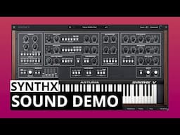 Arturia SYNTHX Sound Demo (No Talking) - Elka Synthex emulation