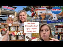 COSTCO SHOP WITH ME & HAUL! NEW ITEMS! The Holidays are HERE! Huge Monthly Haul!