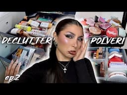 DECLUTTERO TUTTE LE MIE POLVERI 🗑️💄| MelissaTani