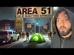 CAMPING AT AREA 51! REAL UFOS | MEN IN BLACK & EXPLOSIONS CAUGHT ON CAMERA