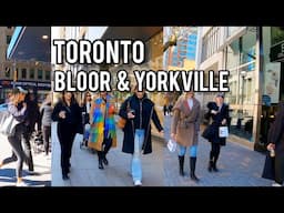 Toronto Downtown Bloor St And Yorkville Village Walking Tour Toronto Canada 4K