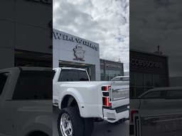 Star White 2024 Ford F450 Platinum Kelderman LIFTED on 37s