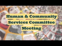 Human & Community Services Committee Virtual Meeting of December 16, 2024