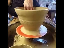 Giant Pottery Bowl #potterywheel #potteryvideo #ceramic