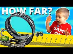 Hot Wheels Epic Loop Challenge - Hot Wheels Monster Truck Long Jump