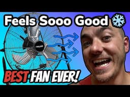 BEST PORTABLE FLOOR FAN! WindPro18F by NewAir / Home Gym Fan or Shop Fan - High Velocity Floor Fan