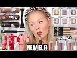 Testing *NEW* VIRAL elf Makeup🤩 Camo Liquid Bronzer, Glitter Shadows, Shimmer Balms, Stanley's +more