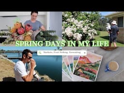 🌻 SPRING VLOG | Moruya Market, Baking, Homemaking, Planning, Spring Books | CARLY HAMPTON