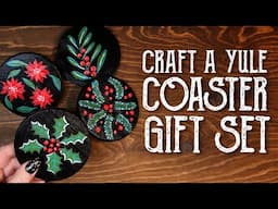 Yule Coaster Gift Set - DIY Craft Kit - Witchy Gift - Magical Crafting