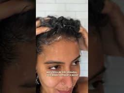 Lavar o cabelo só com condicionador? 😱😱 #haircare #curlyhair #tutorial #hairtutorial #cowash