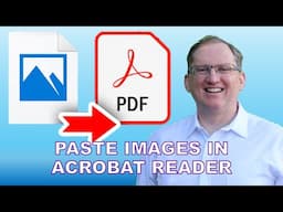 How to paste to an image to PDF in Acrobat Reader free version