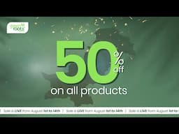 Celebrate Green Roots' AZAADI SALE! Enjoy a flat 50% OFF on all products.