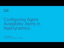 Configuring Agent Availability Alerts in AppDynamics