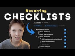 Notion for Productivity: Automate Recurring Checklists (Free Template)