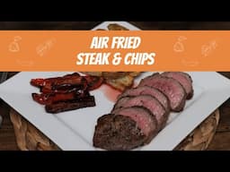 Easy AIR FRIED Steak & Chips! Alan takes over using the Paudin Chef Knife Set #gifted