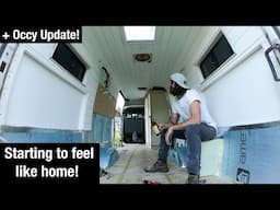 Starting to feel like home! | Converting a Cargo Van to an OFF-GRID Tiny House