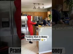 Pranking Mum in Money Heist Costume! 💀😂 #hilarious #halloween #prank #scary