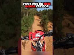 First Ride on New Honda CRF250R