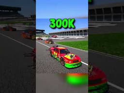 Destroying nascar race with spike and rocket race car for 1 million dollars