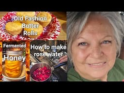 Daily Life Vlog / How to make Rose Water/Butter Rolls/How I use my Lemon, Ginger, Honey 🍯 ♥️