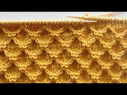 Honeycomb Stitch「 How To Knit 」